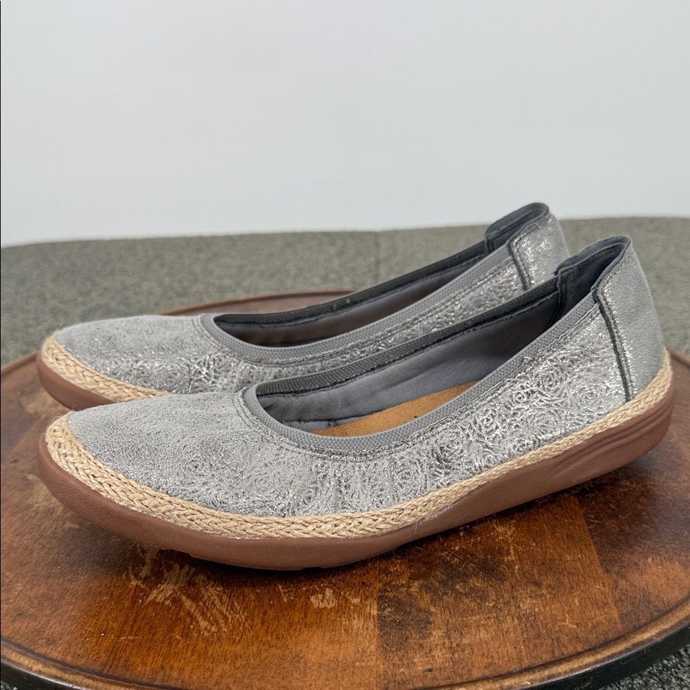 Clarks Collection Shoes Wm 8.5 M Elaina Rae Ballet Espadrille Comfort